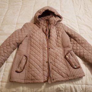 Gallery Weekend Quilted Tan / Beige Coat